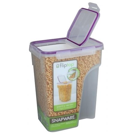 SNAPWARE Snapware 1098427 22.8 Cup Jumbo Flip Top Rectangle Cereal Keeper 1098427